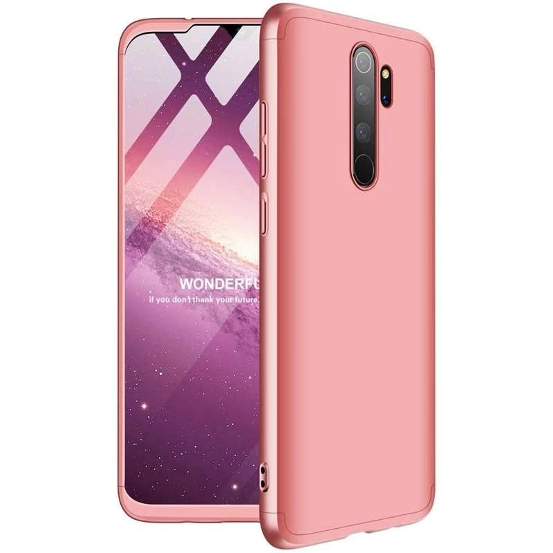 

Чехол с защитой 360 градусов GKK для Xiaomi Redmi Note 8 Pro (Розовый / Rose Gold), Рожевий / rose gold