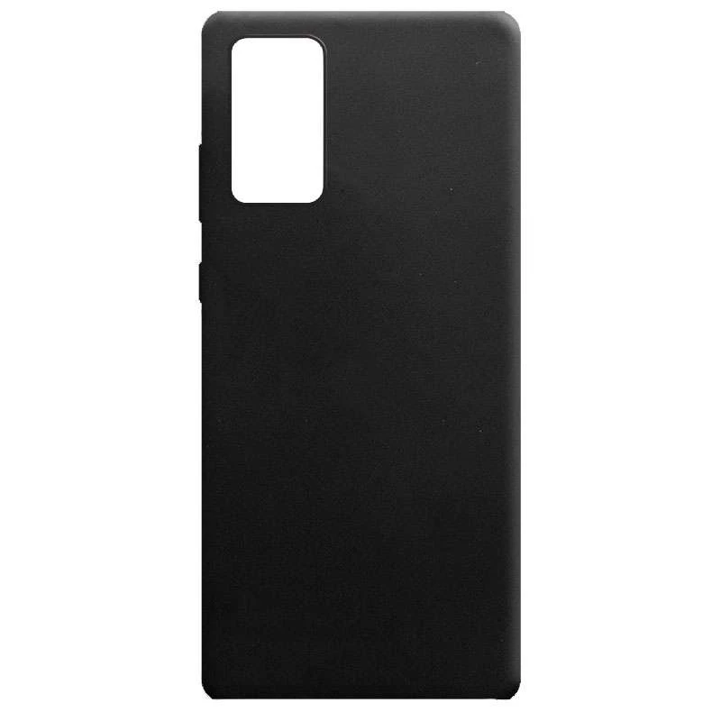 

Цветной силиконовый чехол для Samsung Galaxy Note 20 (Черный), Чорний