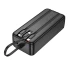 Портативне ЗП Power Bank Hoco J132B Sabio 22.5W+PD20W with 3 cables 30000 mAh – Black. Фото 3 з 5