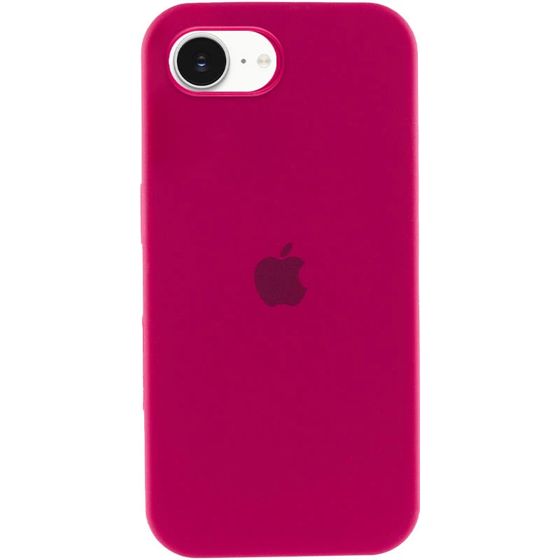 Чехол Silicone Case с закрытым низом для Apple iPhone 17e (6.1") – Красный / Rose Red. Фото 1 из 6
