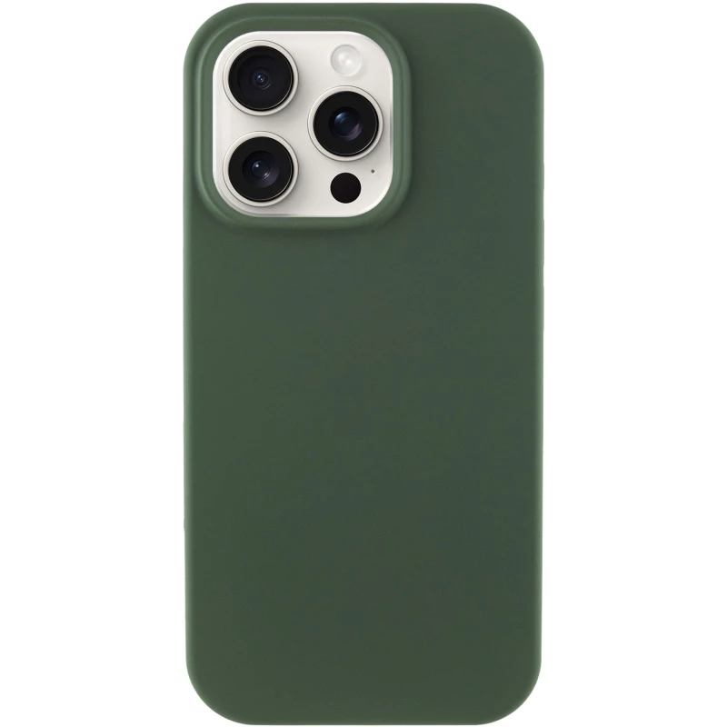 Чохол з закритим низом Silicone Case на Apple iPhone 15 Pro (6.1") – Зелений / Cyprus Green. Фото 2 з 5