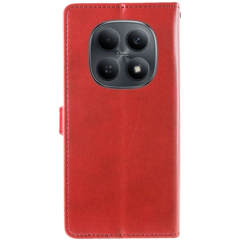 Чехол-книжка GETMAN Gallant  для Xiaomi Redmi Note 15 4G/5G (EU) – Красный. Фото 5 из 5