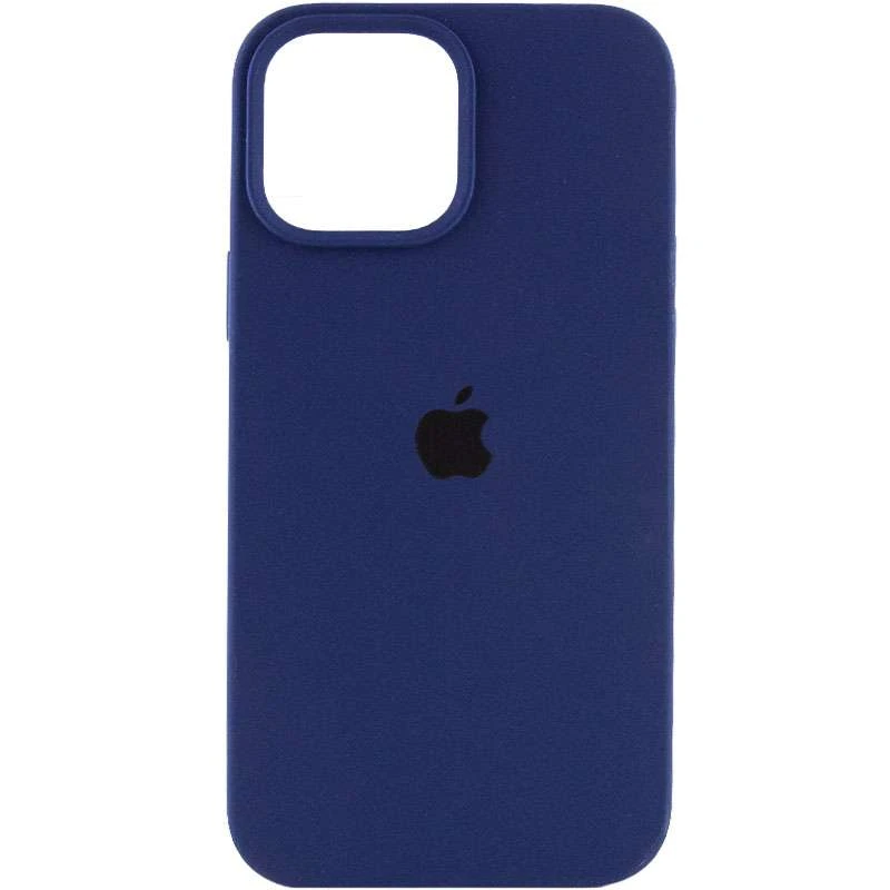 

Чехол Silicone Case с закрытым низом для Apple iPhone 13 Pro (6.1") (Синий / Deep navy), Синій / deep navy