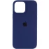 Чехол Silicone Case с закрытым низом для Apple iPhone 16 Pro – Синий / Deep navy. Фото 1 из 10