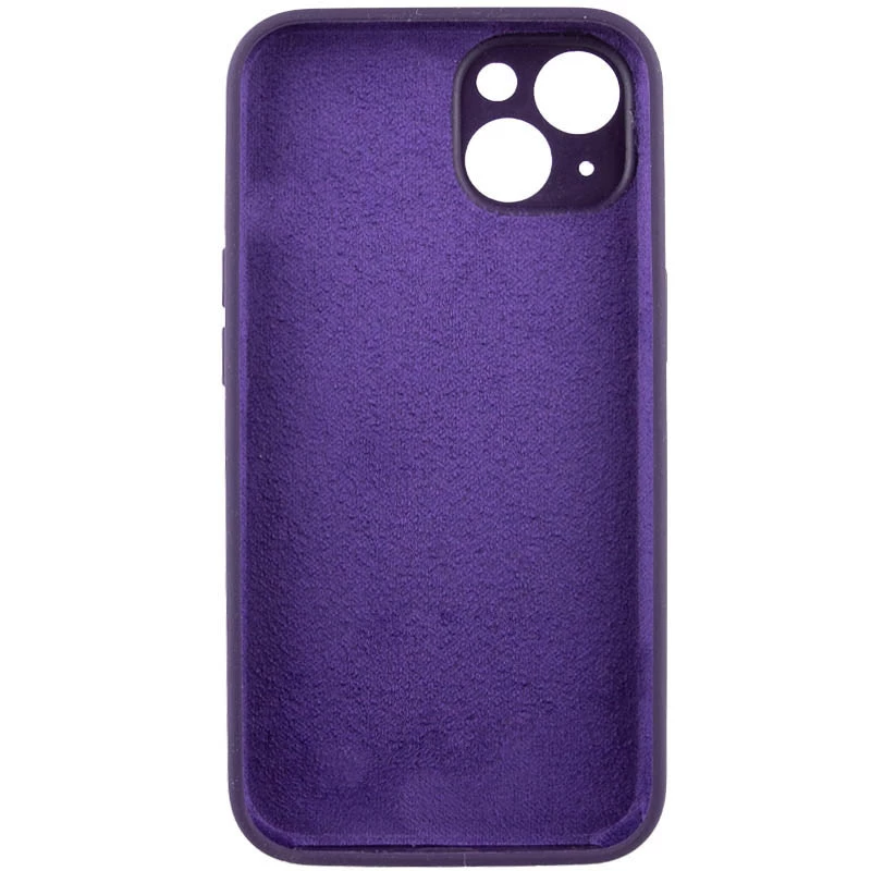 Чохол з закритим низом Silicone Case на Apple iPhone 16 – Фіолетовий / Elderberry. Фото 7 з 12