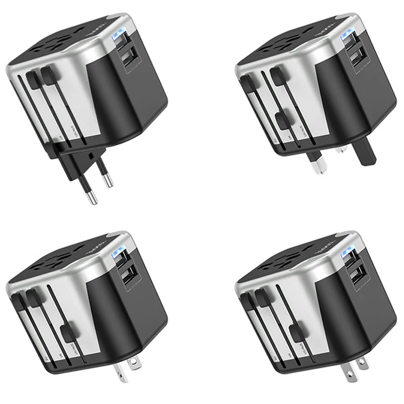 МЗП Hoco AC5 Level 2USB+Socket – Black. Фото 3 з 8