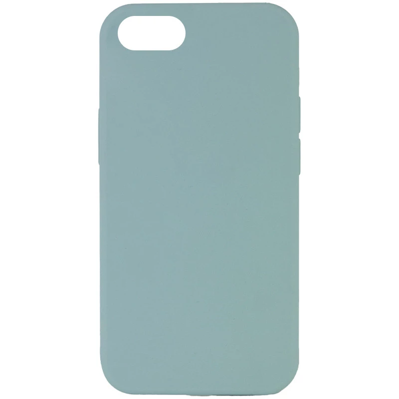 Чохол з закритим низом Silicone Case на Apple iPhone SE (2020) – Бірюзовий / Turquoise. Фото 1 з 3
