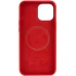 Чохол Silicone case Premium з Magsafe та анімацією на Apple iPhone 12 – Червоний / Red. Фото 3 з 7