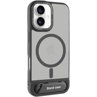 TPU+PC чохол Stand case для Apple iPhone 16 — Black