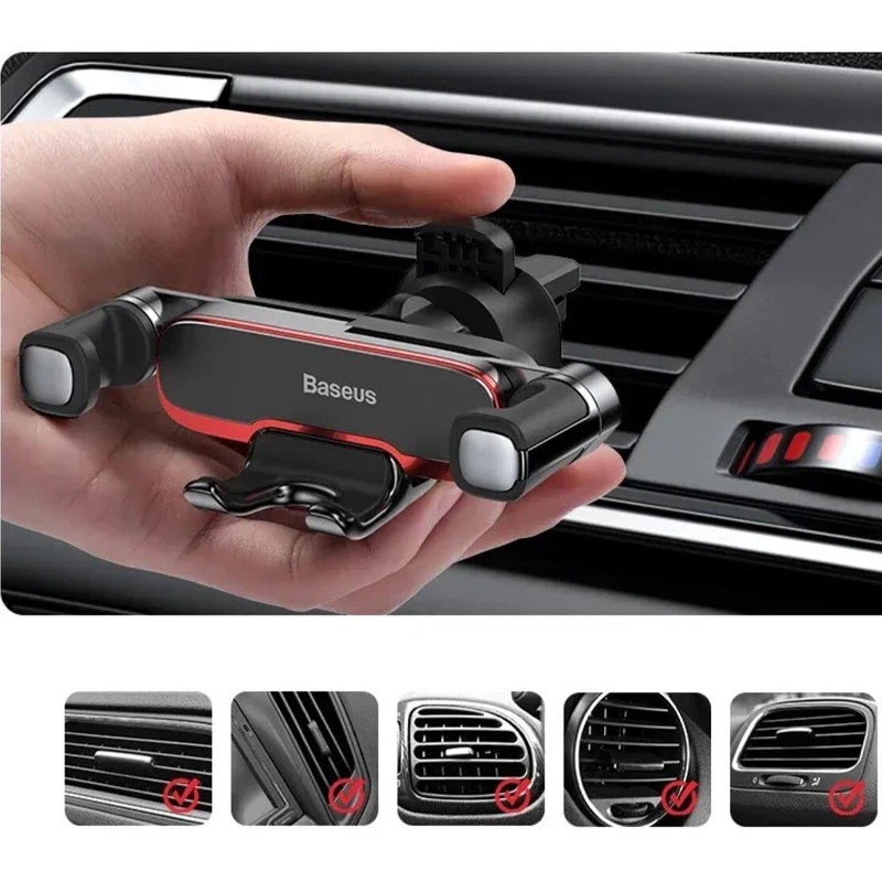 Автотримач Baseus Mr Hui Gravity Car Mount (SUYL-HU0) – Black. Фото 7 з 8