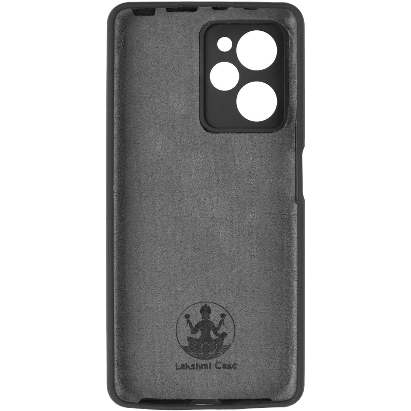 Чохол Silicone Case Lakshmi Plus з закритою камерою на Xiaomi Redmi Note 12 Pro 5G – Чорний / Black. Фото 4 з 6