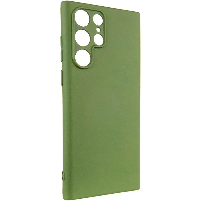 Чехол Silicone Cover Ummi Lakshmi Full Camera (AA) для Samsung Galaxy S25 Ultra – Зеленый / Dark green. Фото 5 из 6