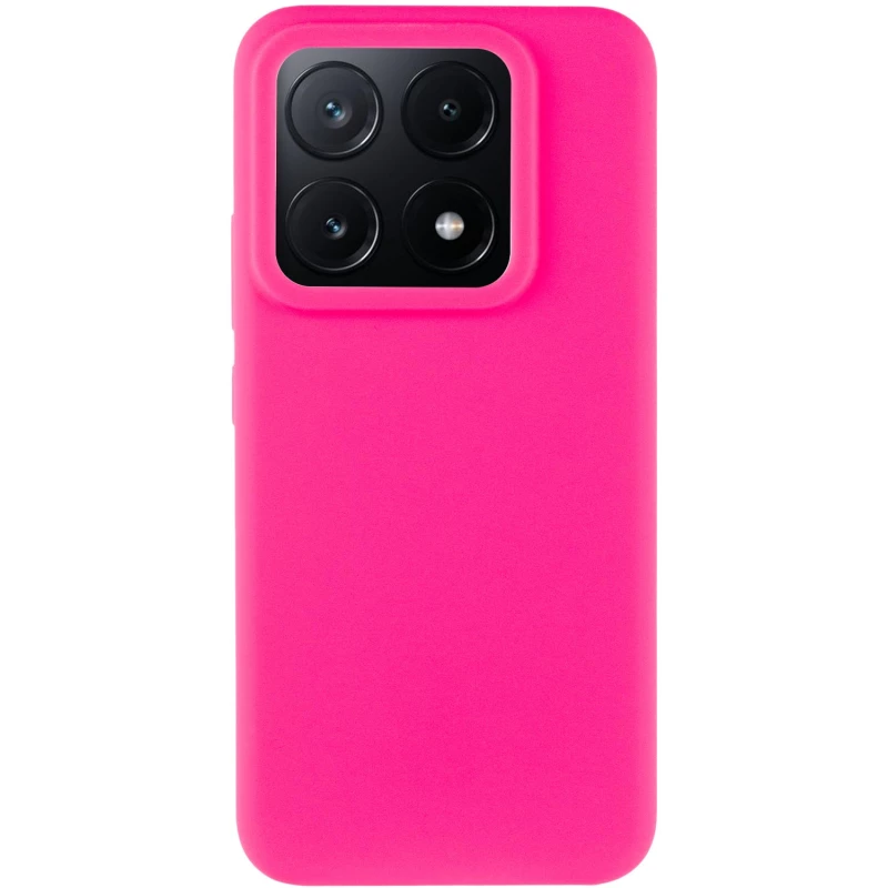 Чехол Silicone Case Lakshmi Premium на Xiaomi Poco X6 – Розовый / Barbie pink. Фото 6 из 11