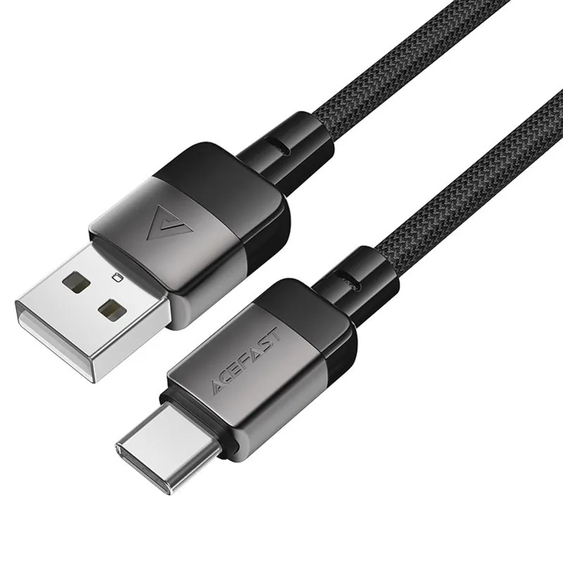 Дата кабель Acefast C9-04 USB to Type-C 3A (1.2m) – Black. Фото 4 из 5