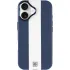 Кожаный чехол Rally with MagSafe для Apple iPhone 17 (6.3") – Blue / White. Фото 3 из 6