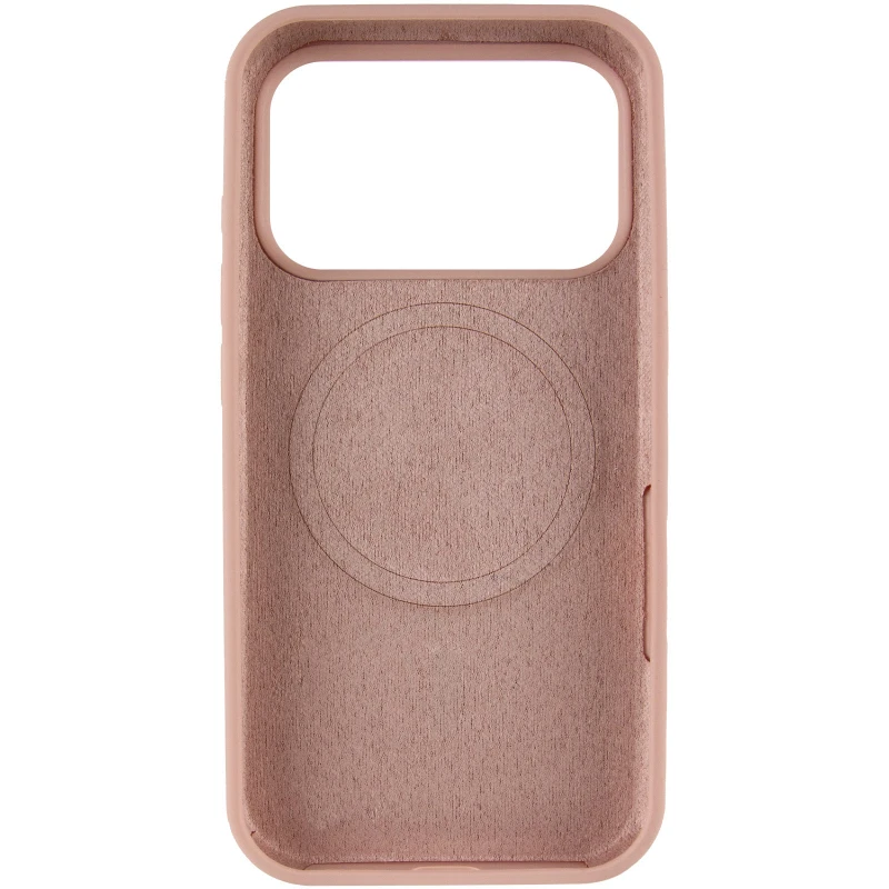 Чохол Silicone Case Full Protective (AA) V2 with MagSafe для Apple iPhone 17 Pro (6.3") – Рожевий / Pink Sand. Фото 7 з 11