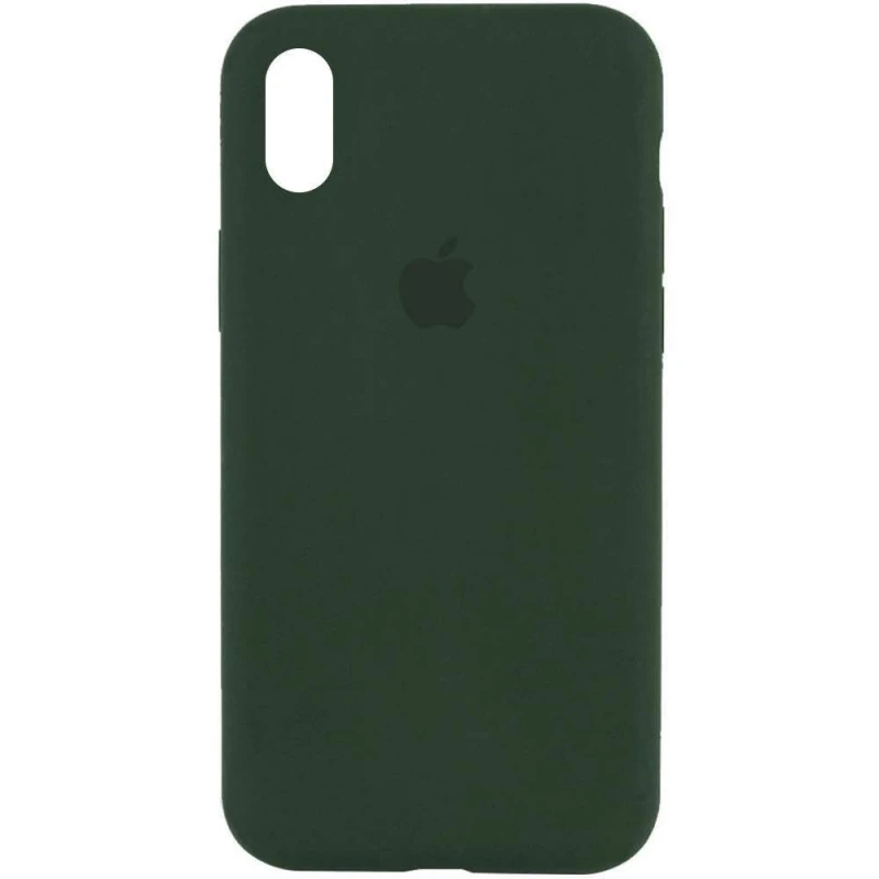 

Чехол Silicone Case с закрытым низом для Apple iPhone XS (5.8") (Зеленый / Cyprus Green), Зелений / cyprus green