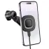 Автотримач з БЗП Hoco HW30 Crown magnetic 15W (air outlet) – Black / Metal gray. Фото 2 з 6