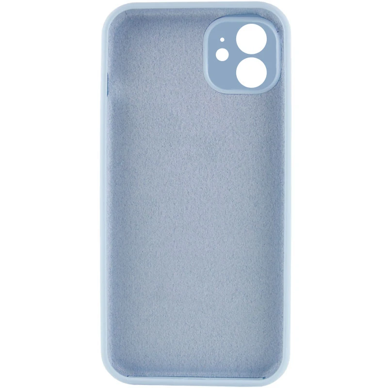 Чохол Silk Full Camera Protective (AA) NO LOGO для Apple iPhone 12 (6.1") – Блакитний / Sweet Blue. Фото 2 з 3