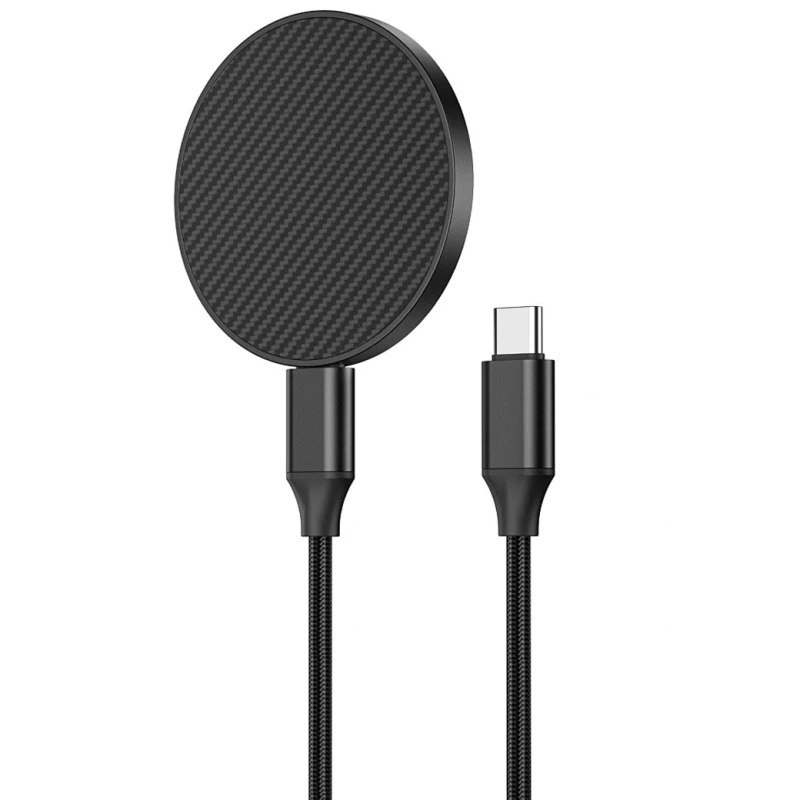 БЗУ WIWU Wi-W034 Kevlar Wireless Charger – Black. Фото 7 из 7