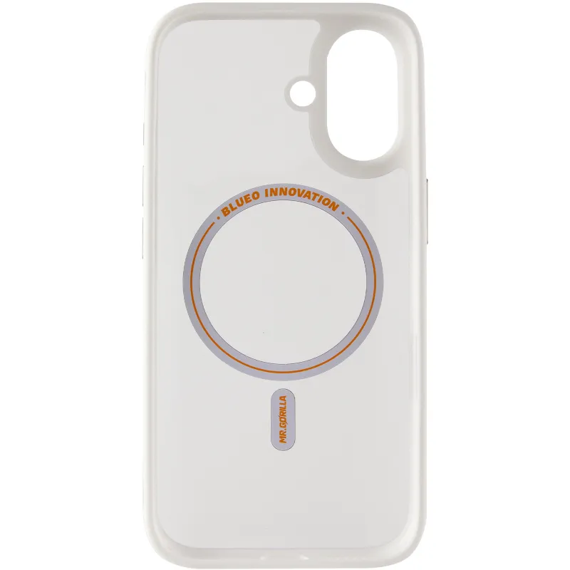 TPU+PC чехол Blueo Skin Friendly Frosted with MagSafe для Apple iPhone 17 (6.3") – Белый / White. Фото 5 из 7