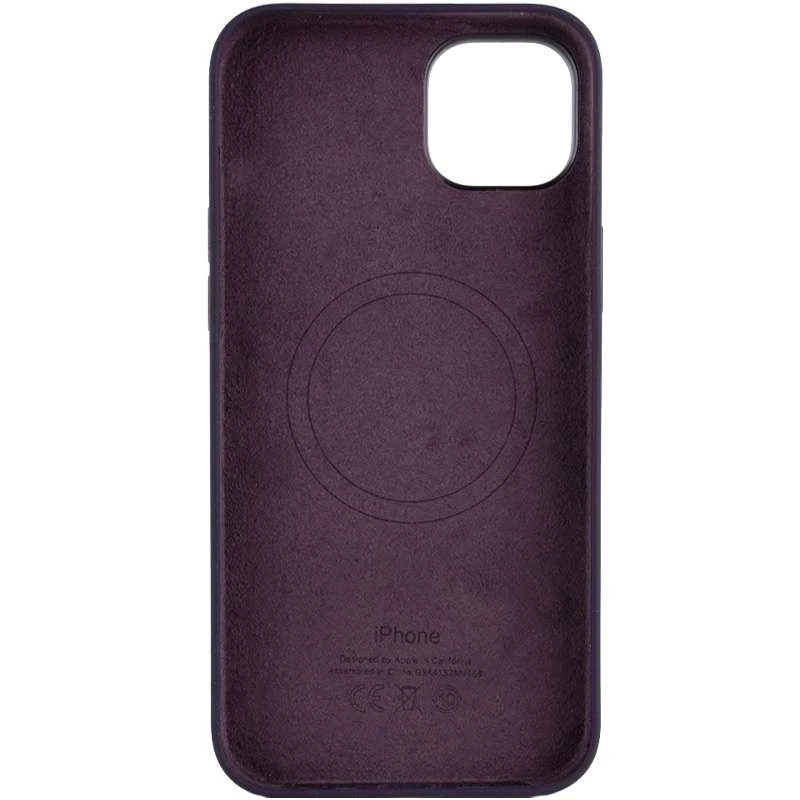 Чохол Silicone case (AAA) with Magsafe для Apple iPhone 14 Pro (6.1") – Фіолетовий / Elderberry. Фото 3 з 8