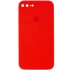 Чехол Silicone Case Square с защитой камеры для Apple iPhone 7 plus / 8 plus – Красный / Red. Фото 1 из 3