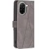 Шкіряний чохол-книжка Geometric Pattern для Xiaomi POCO X8 Pro – Grey. Фото 2 з 4