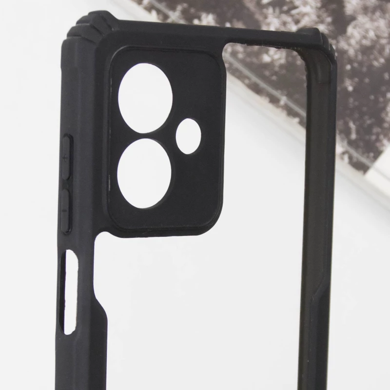 Чорний TPU+PC з посиленими кутами для Motorola Moto G14 – Black. Фото 4 з 6