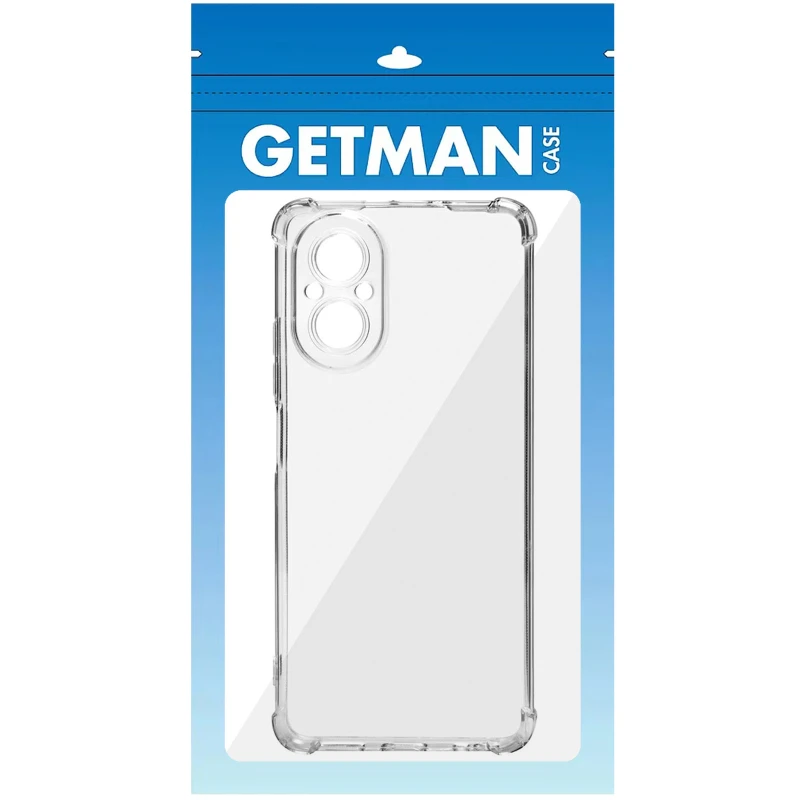 Ультратонкий силіконовий чохол GETMAN з критими бортами та камерою для Realme C67 4G – Безбарвний (прозорий). Фото 7 з 9