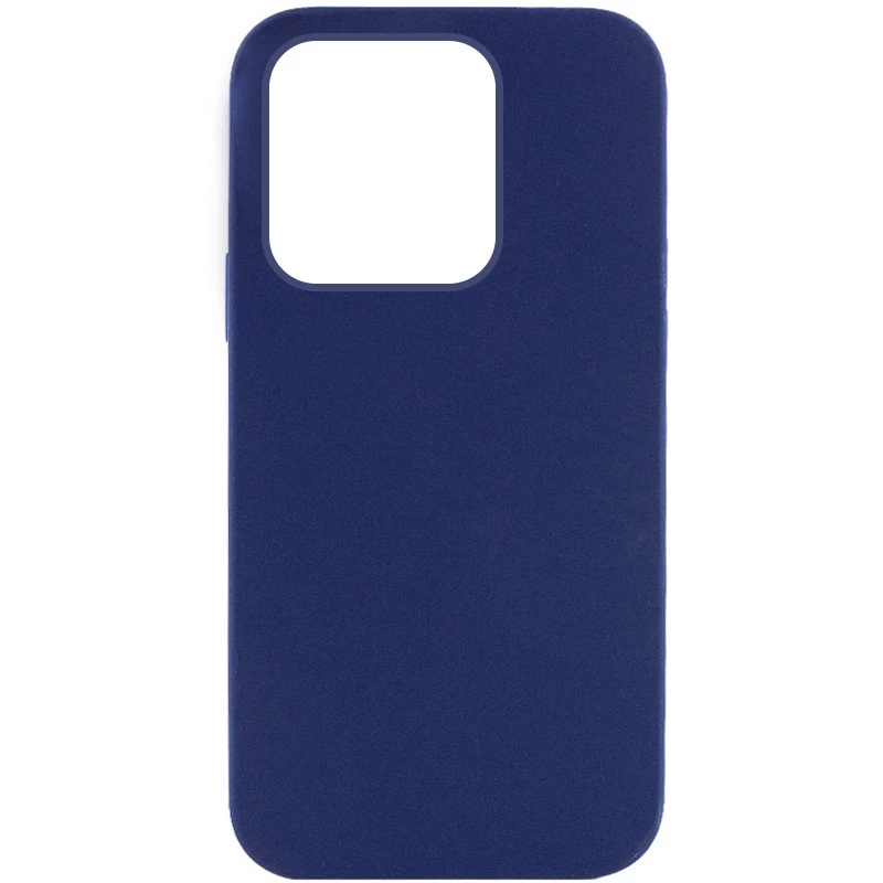 

Чехол с зарытым низом Silicone Case для Apple iPhone 15 Pro Max (6.7") (Синий / Deep navy), Синій / deep navy