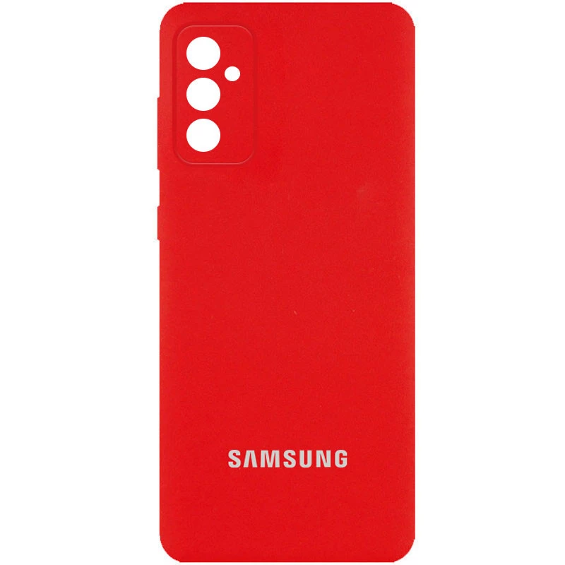 

Чехол Silicone Case с закрытым низом и защитой камеры для Samsung Galaxy A54 5G (Красный / Red), Червоний / red