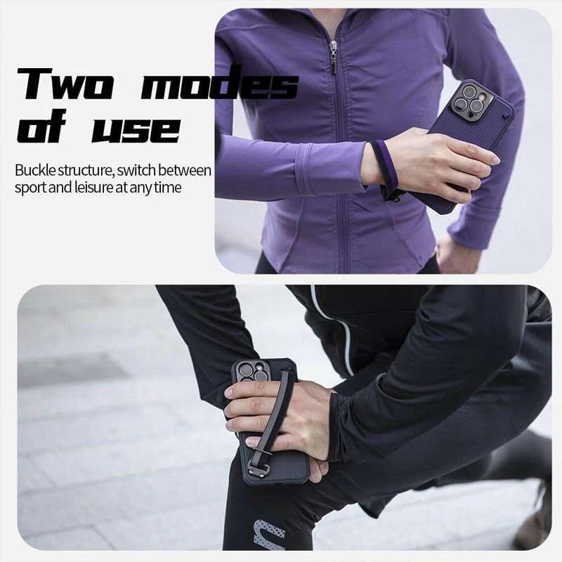 Карбоновая накладка Nillkin Strap Magnetic Case для Apple iPhone 14 Pro Max (6.7") фото 2 из 4