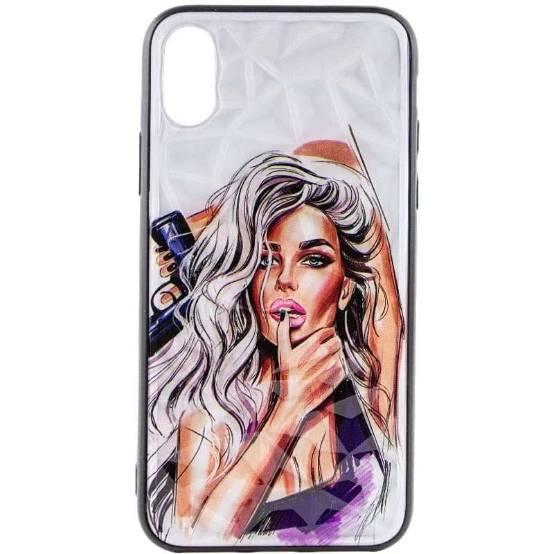 

Стеклянный чехол Prisma Ladies на Apple iPhone XS Max (6.5") (Purple)
