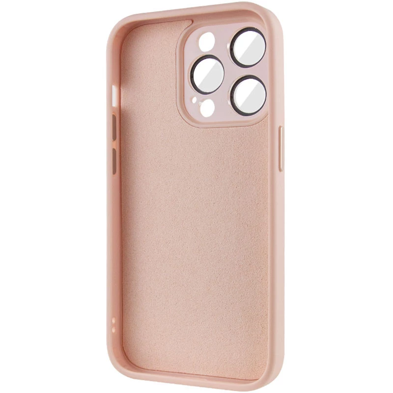 Силіконовий сапфіровий чохол з захистом камери на Apple iPhone 13 Pro (6.1") – Рожевий / Pink Sand. Фото 6 з 8