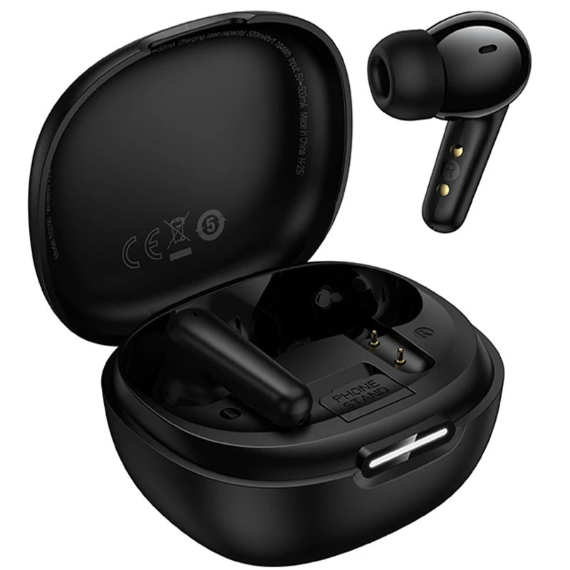 Беспроводные TWS наушники Hoco EQ100 Intelligent AI translation (App) – Black. Фото 4 из 5