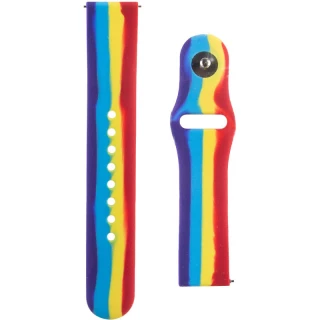 Силіконовий ремінець Rainbow для Smart Watch 20mm фото 1 з 2