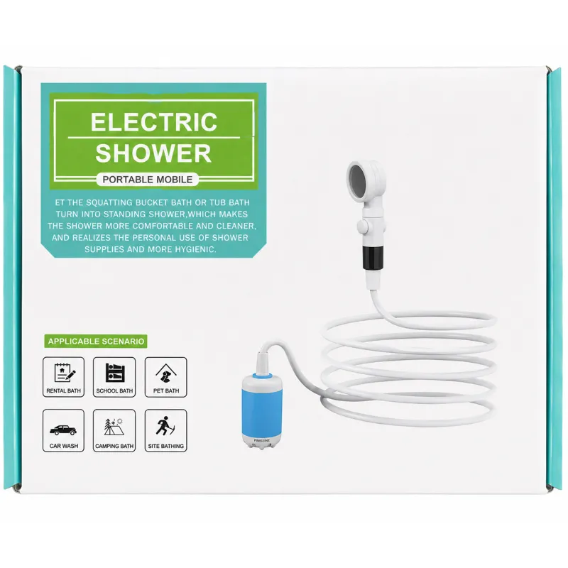 Портативный душ RA-01 4000mAh, power 3-5 L/min (USB-C) – White. Фото 11 из 12