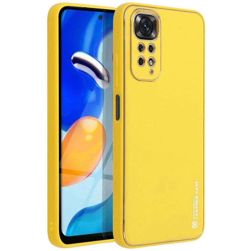 

Шкіряний чохол Xshield на Xiaomi Redmi Note 11 (Global) / Note 11S (Жовтий / Yellow)