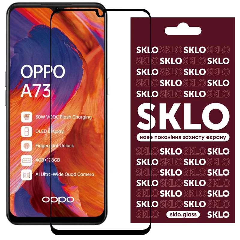 

Захисне 3D скло SKLO на Oppo A73