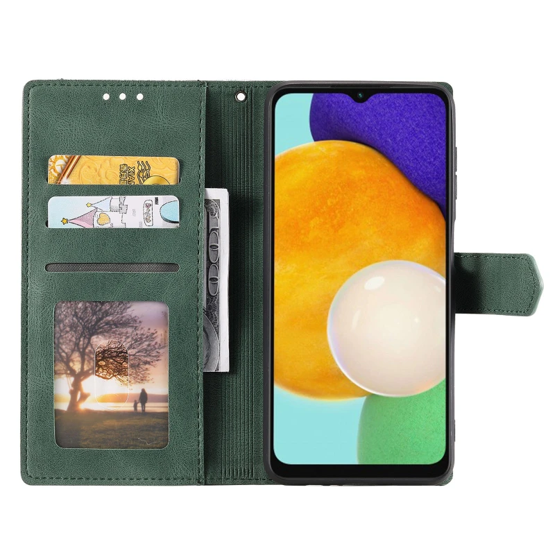 Шкіряний чохол-книжка Maverick Cover для Samsung Galaxy A56 5G – Green. Фото 3 з 5