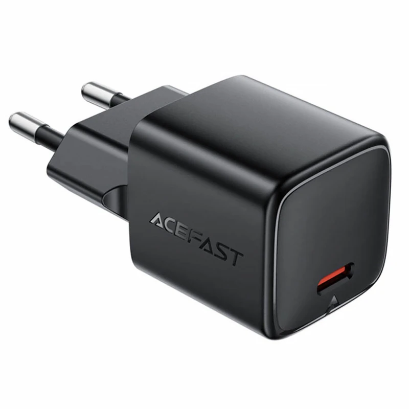 СЗУ Acefast A117 mini PD20W GaN (1USB-C) – Black. Фото 3 из 6