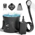 Портативний душ Spopal Pro Water Temp and Battery Level Indicator 6000mAh + bucket 20L (USB-C) – Black. Фото 2 з 4