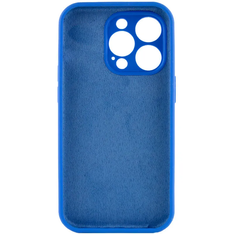 Чехол Silk Full Protective (AA) NO LOGO для Apple iPhone 16 Pro – Синий / Capri Blue. Фото 11 из 18