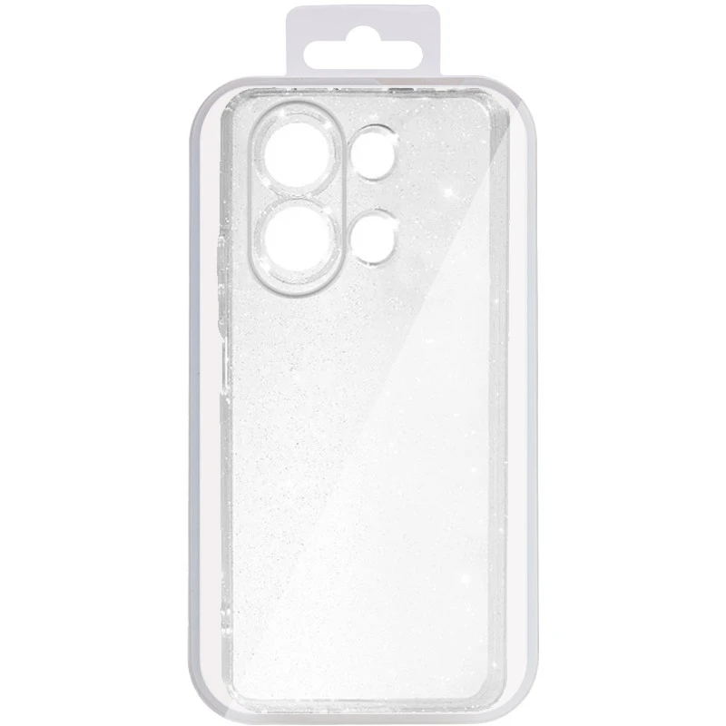 Блискучий силіконовий чохол на Xiaomi Redmi Note 13 4G – Clear. Фото 9 з 9