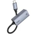 Перехідник Hoco UA37 Portable Type-C to RJ45 1000 Mbs (0.15m) – Metal gray. Фото 4 з 6