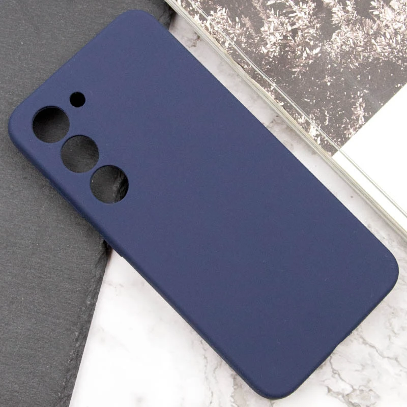 Чохол Silicone Case Lakshmi Premium із закритою камерою для Samsung Galaxy S21 FE – Темно-синій / Midnight blue. Фото 5 з 7