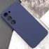 Чохол Silicone Case Lakshmi Premium із закритою камерою для Samsung Galaxy S21 FE – Темно-синій / Midnight blue. Фото 5 з 7