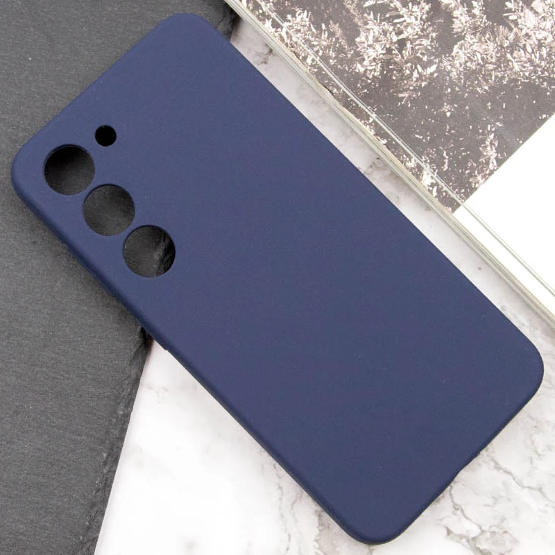 Чохол Silicone Case Lakshmi Premium з закритою камерою на Samsung Galaxy S24 FE – Темно-синій / Midnight blue. Фото 11 з 17