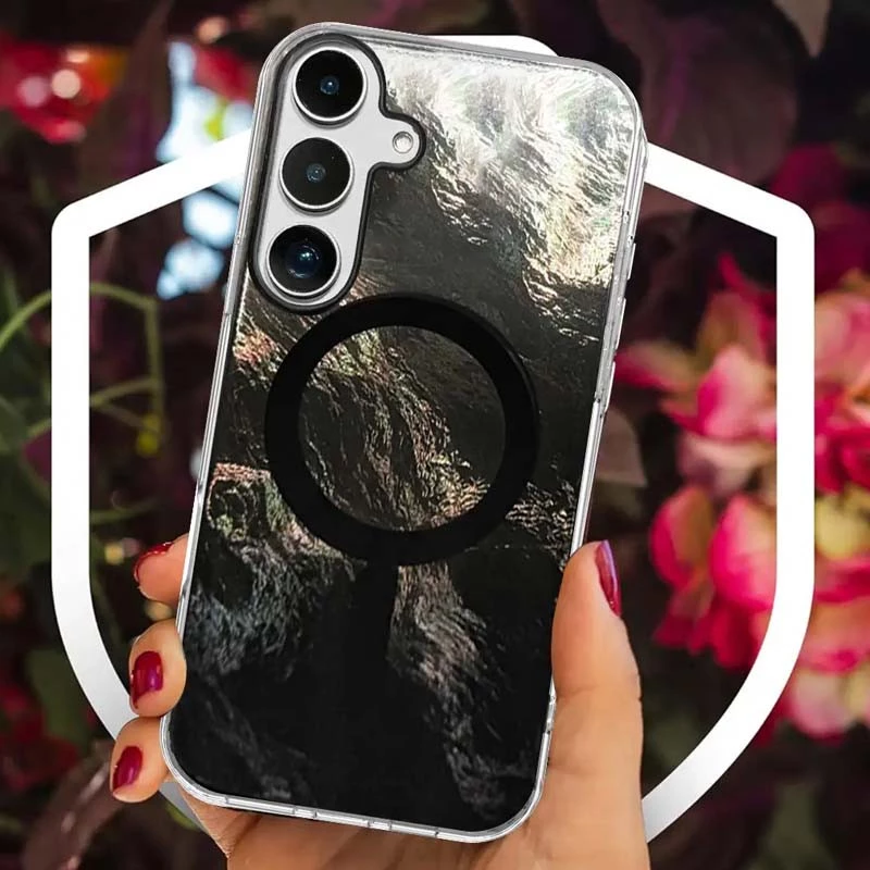 Силіконовий чохол Shiny Mountain (MagFit) для Samsung Galaxy S25+ – Black. Фото 3 з 3